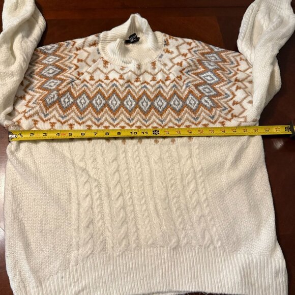Womens Fair Isle Knit Sweater M Multicolor Forever 21 - Picture 8 of 10